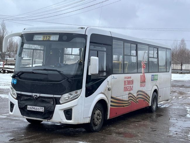 Ухтинские автобусы украсили к 80-летнему юбилею Победы